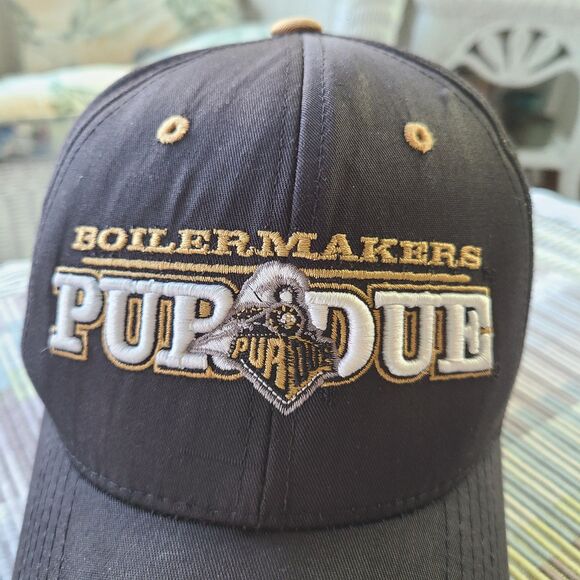 Purdue Boilermakers Adult Adjustable NCAA Collegiate Sports Baseball Cap Hat - Picture 2 of 10